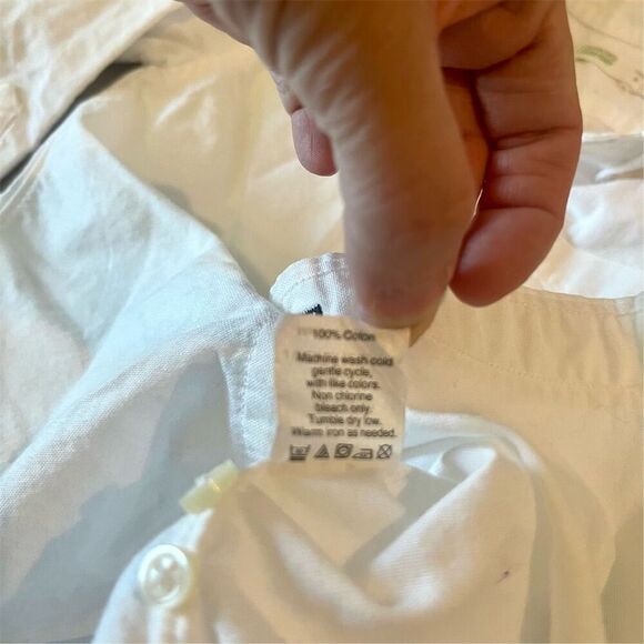 Crewcuts Boys White Button-Up Shirt Size 3 Collared Casual Top - Picture 5 of 5